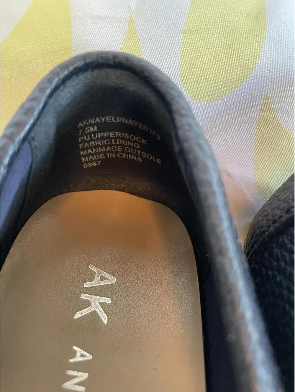 Anne Klein Navy Blue Nayeli Textured Boat Shoes US 7.5